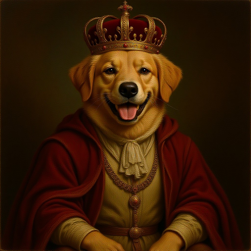 Golden Retriever — Renaissance style